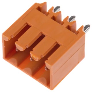 Weidmüller OMNIMATE SL Series Pluggable Terminal Block, 3-Contact, 3.5 mm Pitch, 1 Row, 17A Current, 320V 1604480000