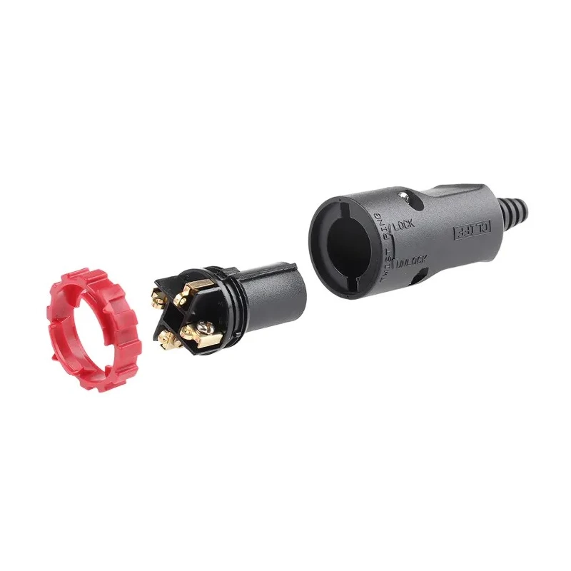 RS PRO Loudspeaker Connector 4 Way Male, Straight Cable, Black, 20A, Screw Termination 171-102