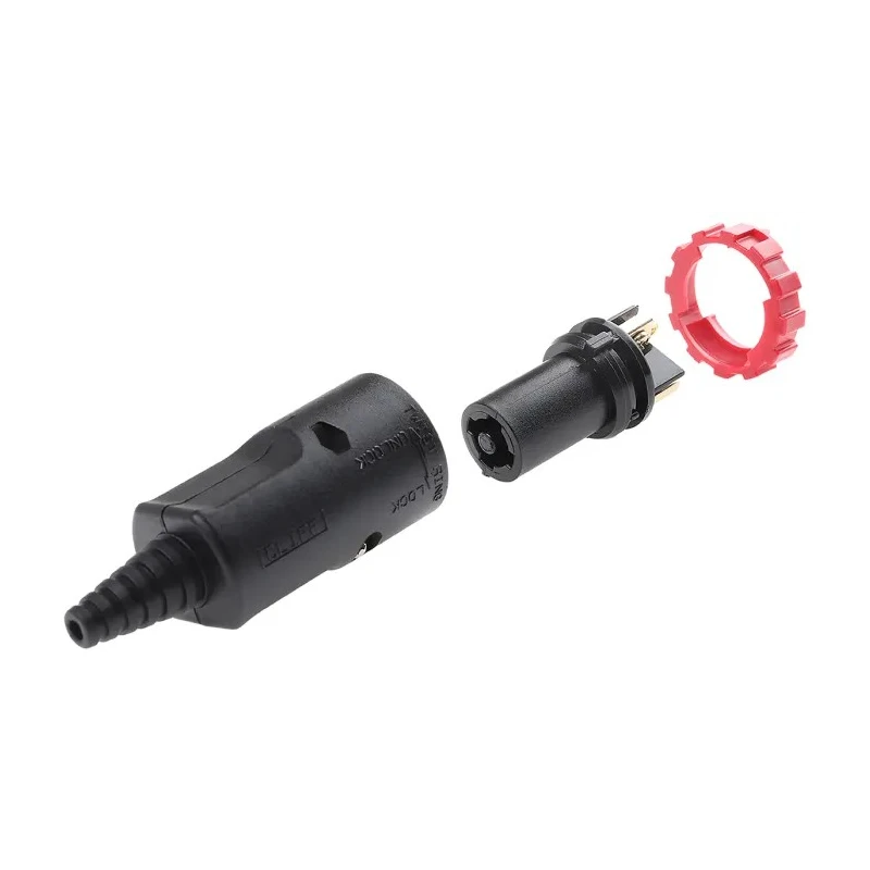 RS PRO Loudspeaker Connector 4 Way Male, Straight Cable, Black, 20A, Screw Termination 171-102