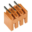 Weidmüller OMNIMATE SL Series Pluggable Terminal Block, 3-Contact, 3.5 mm Pitch, 1 Row, 17A Current, 320V Voltage 1605080000
