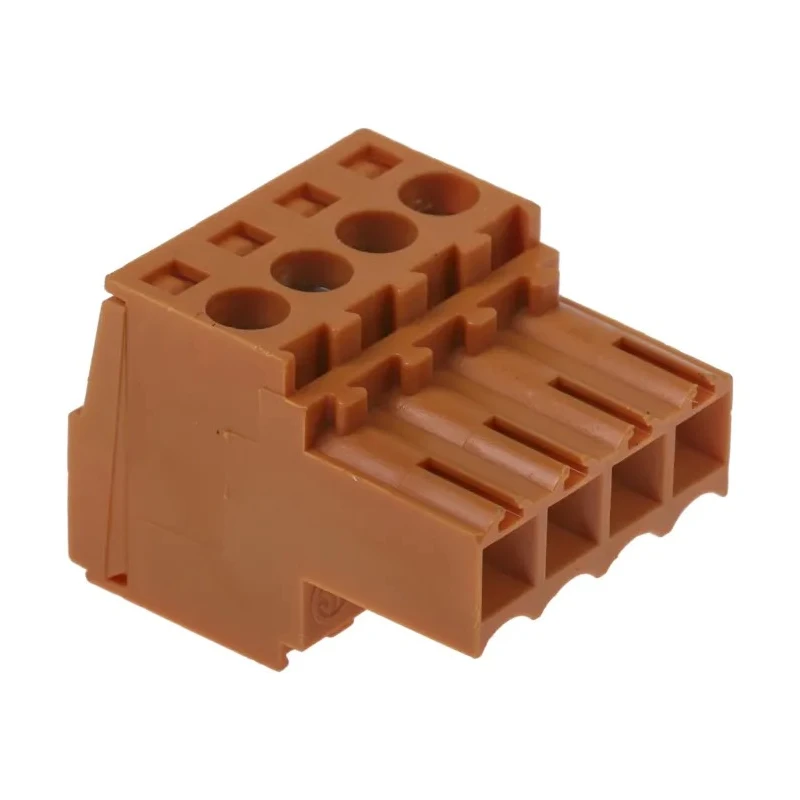 Weidmüller BL Series Pluggable Terminal Block 4-Contact 3.5 mm Pitch 1 Row 320V 17A Housing Polybutylene 1597380000