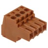 Weidmüller BL Series Pluggable Terminal Block 4-Contact 3.5 mm Pitch 1 Row 320V 17A Housing Polybutylene 1597380000