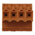 Weidmüller BL Series Pluggable Terminal Block 4-Contact 3.5 mm Pitch 1 Row 320V 17A Housing Polybutylene 1597380000