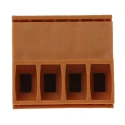 Weidmüller BL Series Pluggable Terminal Block 4-Contact 3.5 mm Pitch 1 Row 320V 17A Housing Polybutylene 1597380000