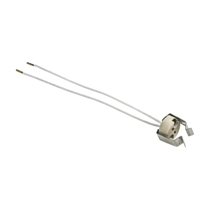 BJB Halogen Lamp Holder GX5.3 Clip Screw 10A 50V Ceramic Mica 22.2mm x 19.3mm 25.105.3101.00