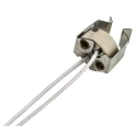 BJB Halogen Lamp Holder GX5.3 Clip Screw 10A 50V Ceramic Mica 22.2mm x 19.3mm 25.105.3101.00