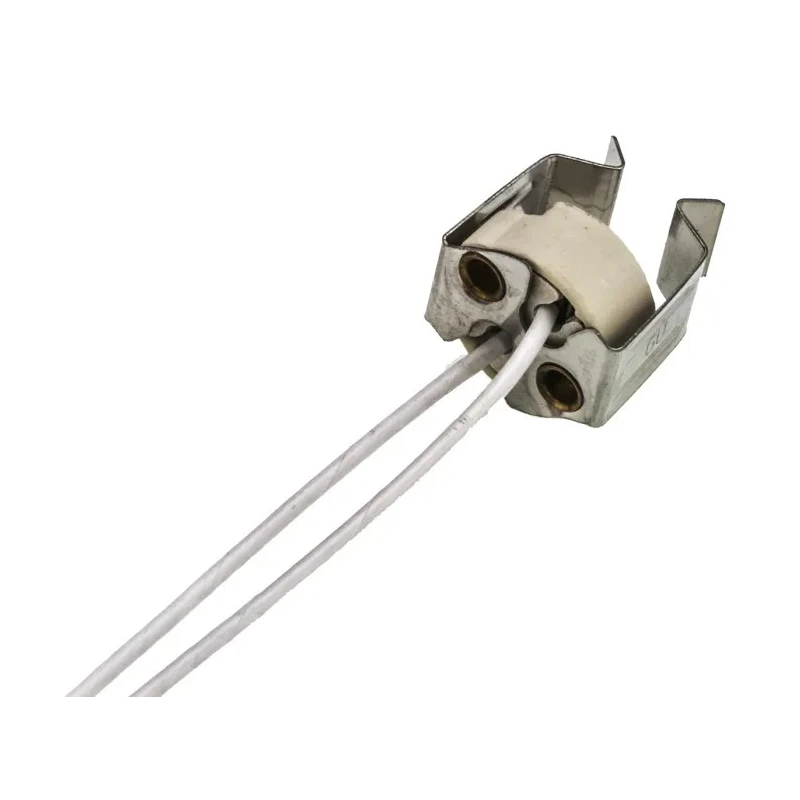 BJB Halogen Lamp Holder GX5.3 Clip Screw 10A 50V Ceramic Mica 22.2mm x 19.3mm 25.105.3101.00