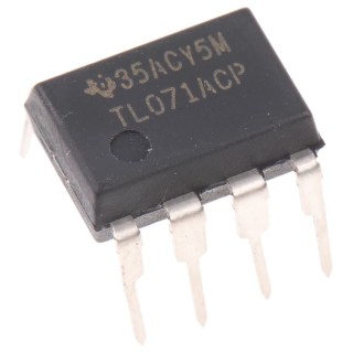 Texas Instruments Operational Amplifier 3 MHz Gain Bandwidth 8-Pin PDIP TL071ACP