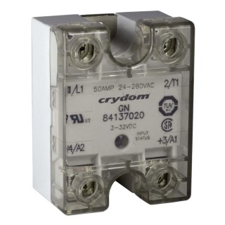 Crydom GN Series Solid State Relay, Panel Mount, 75 Arms Load Current, 660 V AC Load, 32 V DC Control 84137130
