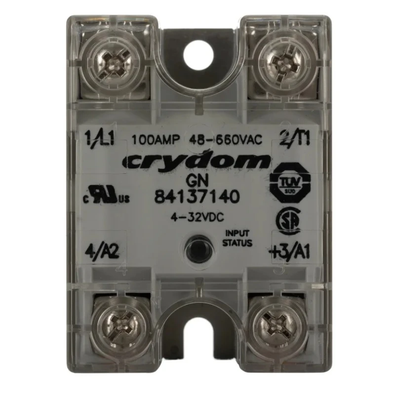 Crydom GN Series Solid State Relay, 100A Load, Panel Mount, 660V AC Load, 32V DC Control 84137140