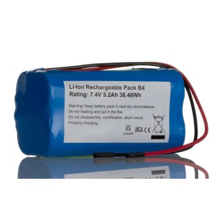 Ansmann 7.4 V Lithium-ion Rechargeable Battery Pack 5.2 Ah 4 Cells 37x69x38 mm 144-9411