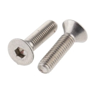 RS PRO Plain Stainless Steel Hex Socket Countersunk Screw M3 x 12 mm 171-809