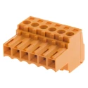 Weidmüller BL Series Pluggable Terminal Block 6-Contact 3.5 mm Pitch 1 Row Female Connector Orange 320V 17A 1597400000