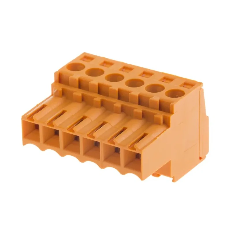 Weidmüller BL Series Pluggable Terminal Block 6-Contact 3.5 mm Pitch 1 Row Female Connector Orange 320V 17A 1597400000