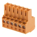 Weidmüller BL Series Pluggable Terminal Block 6-Contact 3.5 mm Pitch 1 Row Female Connector Orange 320V 17A 1597400000