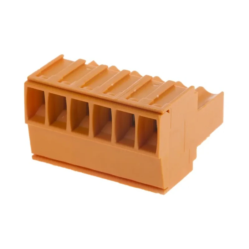 Weidmüller BL Series Pluggable Terminal Block 6-Contact 3.5 mm Pitch 1 Row Female Connector Orange 320V 17A 1597400000