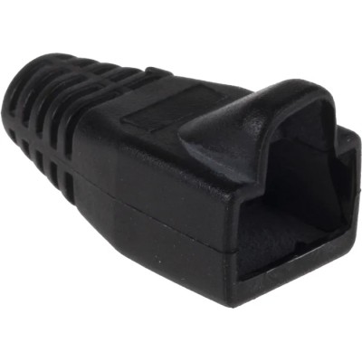 RS PRO Black Polyvinyl Chloride Boot for Use with RJ45 Connectors RJ45