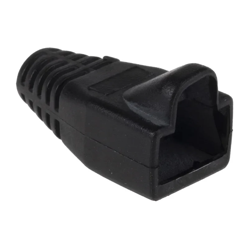 RS PRO Black Polyvinyl Chloride Boot for Use with RJ45 Connectors RJ45