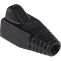 RS PRO Black Polyvinyl Chloride Boot for Use with RJ45 Connectors RJ45