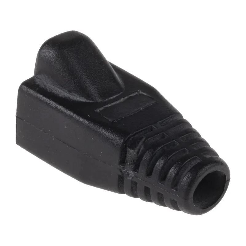 RS PRO Black Polyvinyl Chloride Boot for Use with RJ45 Connectors RJ45
