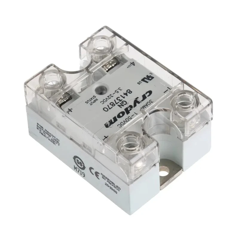 Crydom Solid State Relay Panel Mount 30A DC Load 50V DC Load 32V DC Control 84137870