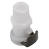 Colder Products Hose Connector 1/4 in BSPT Male Acetal Body Grey 8.3 bar APC10004BSPT