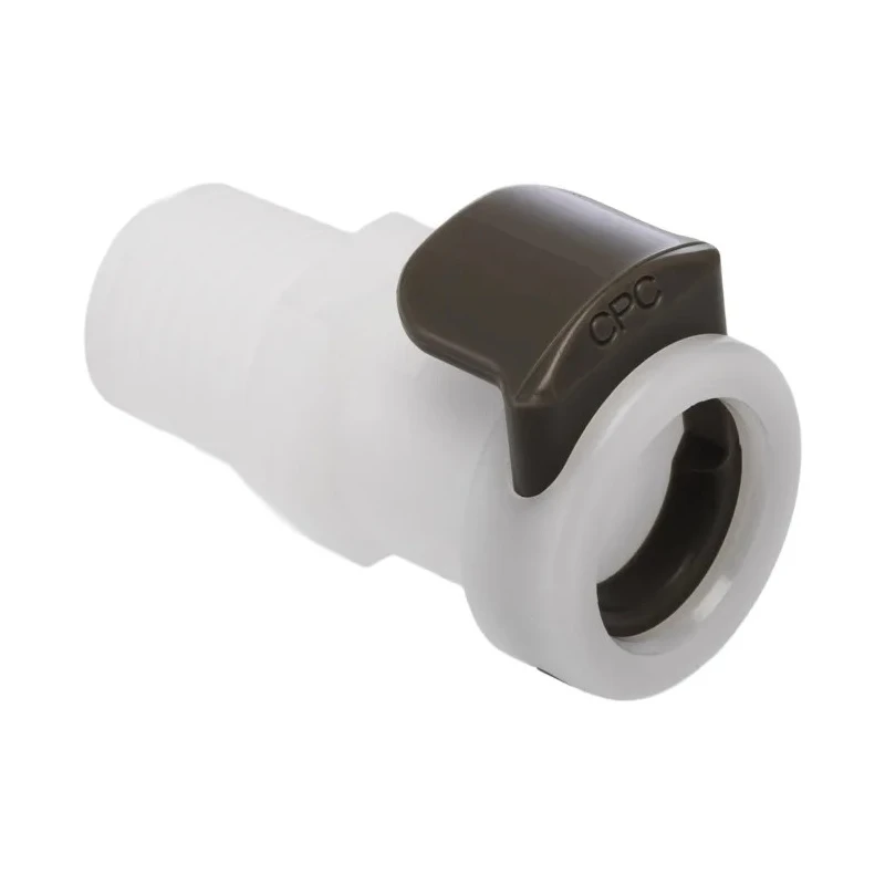 Colder Products Hose Connector 1/4 in BSPT Male Acetal Body Grey 8.3 bar APC10004BSPT