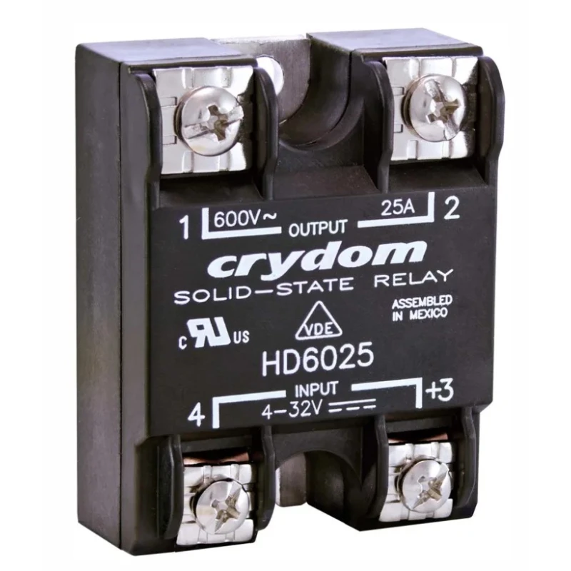 Crydom HD Series Solid State Relay Panel Mount, 50 A Load, 530 V AC Load, 32V DC Control HD4850K