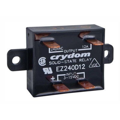 Crydom EZ Series Solid State Relay Panel Mount 18 Arms Load 280 Vrms Load 15V DC Control EZ240D18