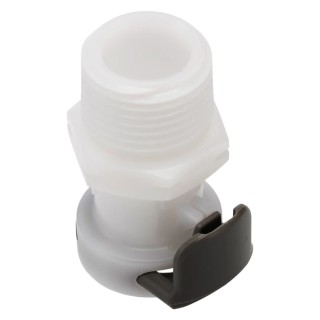 Colder Products Hose Connector 3/8 in BSPT Male Acetal Body Grey 8.3 bar APC10006BSPT