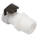 Colder Products Hose Connector 3/8 in BSPT Male Acetal Body Grey 8.3 bar APC10006BSPT