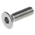 RS PRO Plain Stainless Steel Hex Socket Countersunk Screw, Hex Socket Drive, M3 Thread Diameter, 10mm Length 171-792