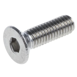 RS PRO Plain Stainless Steel Hex Socket Countersunk Screw, Hex Socket Drive, M3 Thread Diameter, 10mm Length 171-792