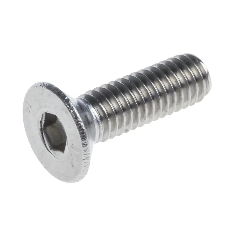 RS PRO Plain Stainless Steel Hex Socket Countersunk Screw, Hex Socket Drive, M3 Thread Diameter, 10mm Length 171-792