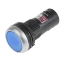 RS PRO Push Button Complete Unit Panel Mount 22 mm Cutout Blue DPST IP65 145-0619