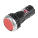 RS PRO Push Button Complete Unit, Panel Mount, 22 mm Cutout, Red, 2 NC Contacts, IP65 145-0621