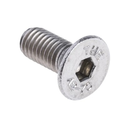 RS PRO Plain Stainless Steel Hex Socket Countersunk Screw M5 x 12 mm 171-843