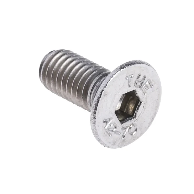 RS PRO Plain Stainless Steel Hex Socket Countersunk Screw M5 x 12 mm 171-843