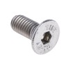 RS PRO Plain Stainless Steel Hex Socket Countersunk Screw M5 x 12 mm 171-843