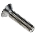 RS PRO Plain Stainless Steel Hex Socket Countersunk Screw, Hex Socket Drive, M6 x 25 mm 171-916