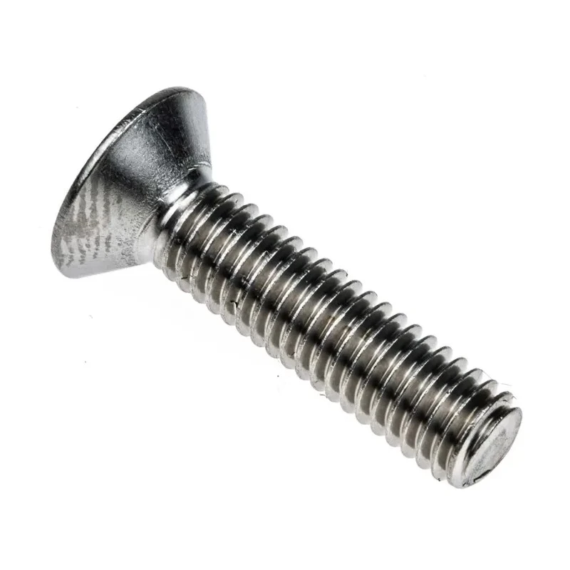 RS PRO Plain Stainless Steel Hex Socket Countersunk Screw, Hex Socket Drive, M6 x 25 mm 171-916