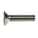 RS PRO Plain Stainless Steel Hex Socket Countersunk Screw, Hex Socket Drive, M6 x 25 mm 171-916