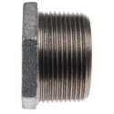 Georg Fischer Galvanised Malleable Iron Fitting Straight Reducer Bush Male BSPT 1-1/2 in to Female BSPP 1 in 770241235