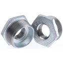 Georg Fischer Galvanised Malleable Iron Fitting Straight Reducer Bush Male BSPT 2 in to Female BSPP 1 in 770241239
