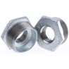 Georg Fischer Galvanised Malleable Iron Fitting Straight Reducer Bush Male BSPT 2 in to Female BSPP 1 in 770241239