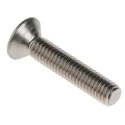 RS PRO Plain Stainless Steel Hex Socket Countersunk Screw, Hex Socket Drive, M6 x 30 mm 171-922