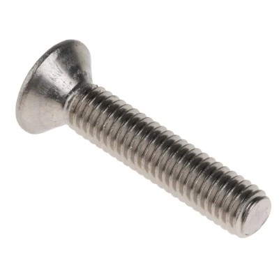 RS PRO Plain Stainless Steel Hex Socket Countersunk Screw, Hex Socket Drive, M6 x 30 mm 171-922