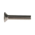 RS PRO Plain Stainless Steel Hex Socket Countersunk Screw, Hex Socket Drive, M6 x 30 mm 171-922