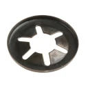 RS PRO Enamelled Steel Open Push-On Fastener for 6 mm Shaft 172-357