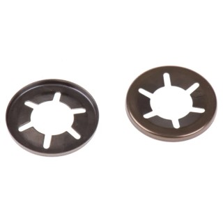RS PRO Enamelled Stainless Steel Open Push-On Fastener for 12 mm Shaft 172-408